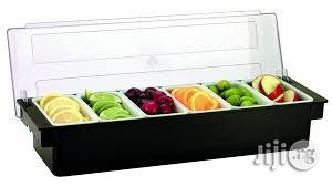 Universal Ice Cooled Condiment Holder With Domed Lid, 6 Pint
