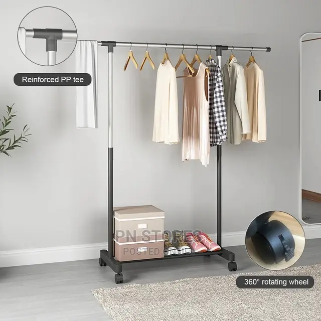 Double Pole Clothes Hanger Extendable