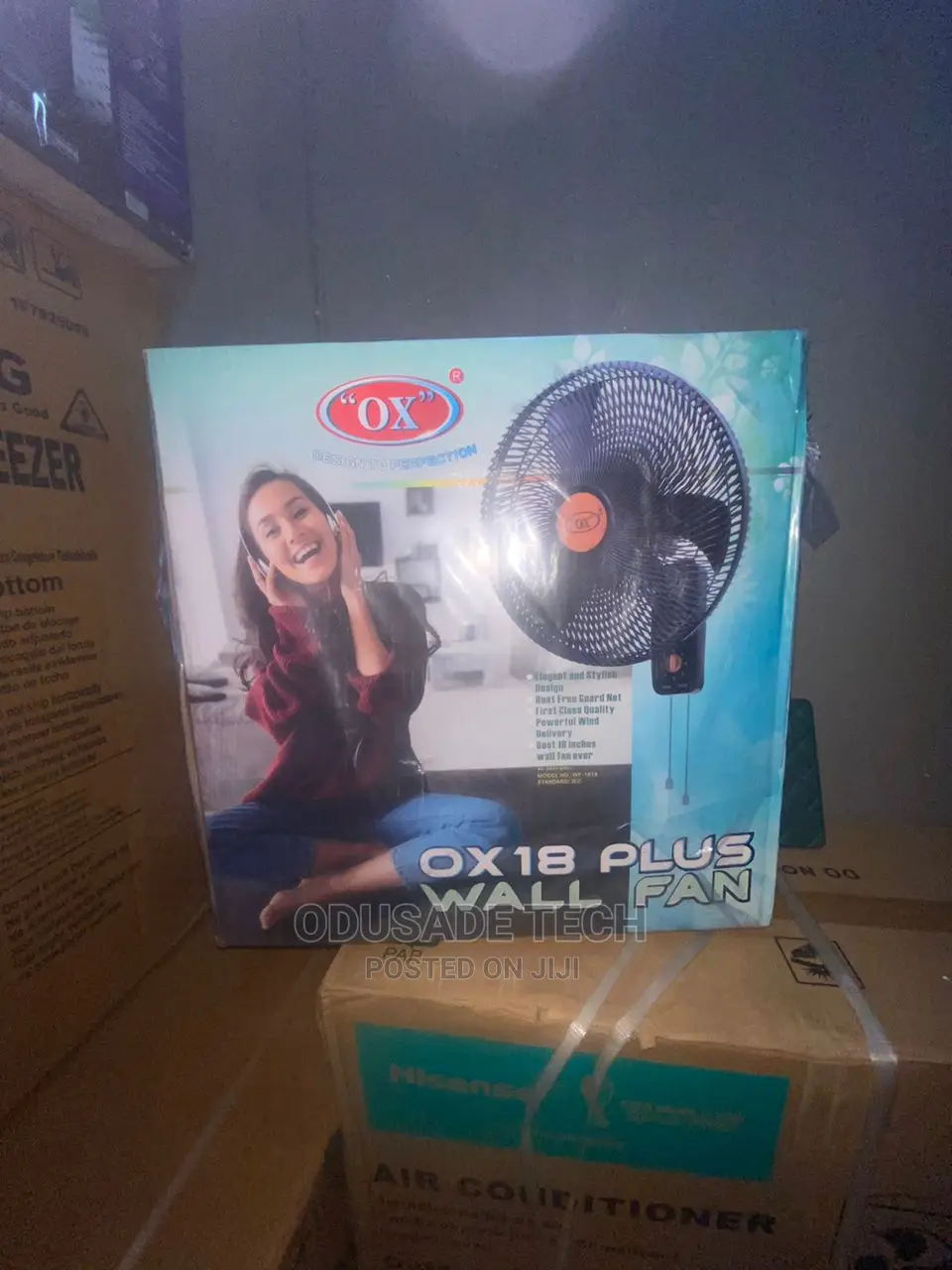 Ox 18 Inch Rust Free Guard Net Wall Fan