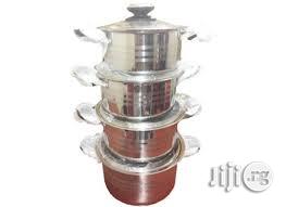 Cook on Silver Pots (Set of 4)