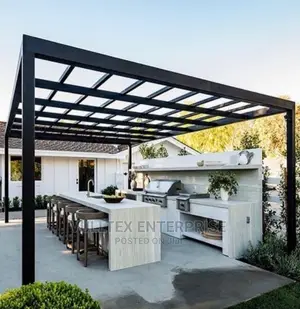 Pergola With Transparent Roofing