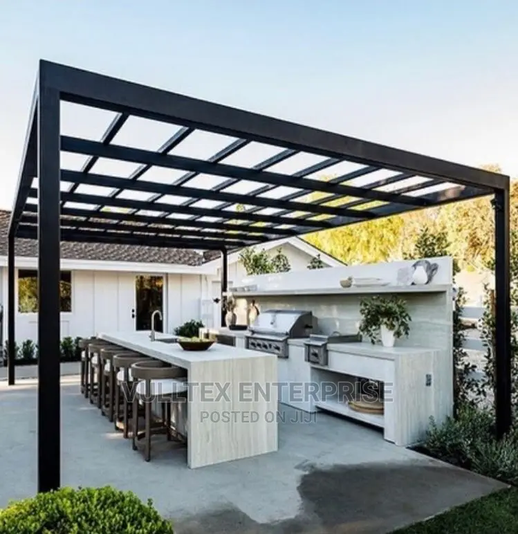 Pergola With Transparent Roofing