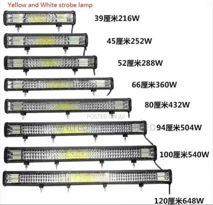 Yellow and White Strobe Bar Light