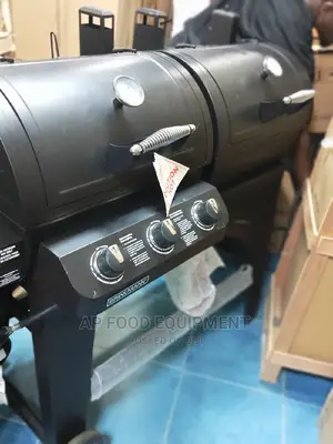 Black Colour Stainless BBQ Grills 2in1 Gas and Chacoal