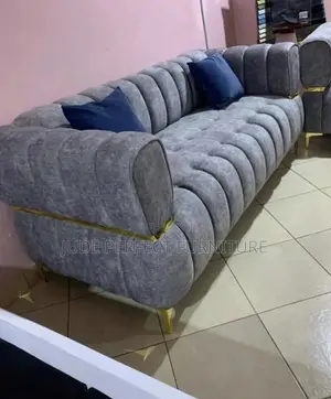 High Quality 7 Seater Living Room Fabric Made Sofa Chair.