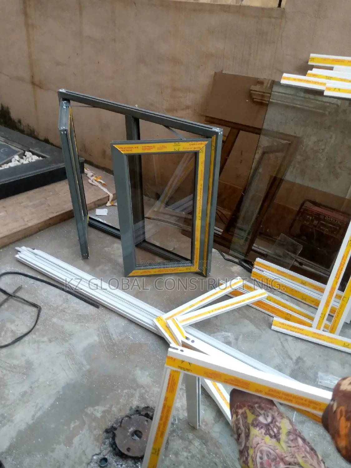 Aluminum Casement Window With Inner Net Only 3ft X 3ft