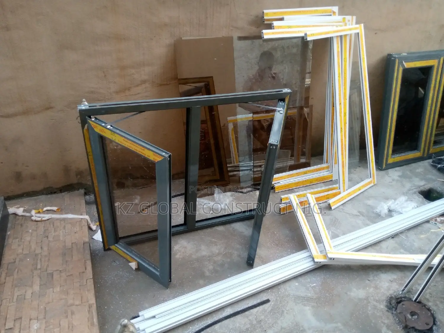 Aluminum Casement Window With Inner Net Only 3ft X 3ft