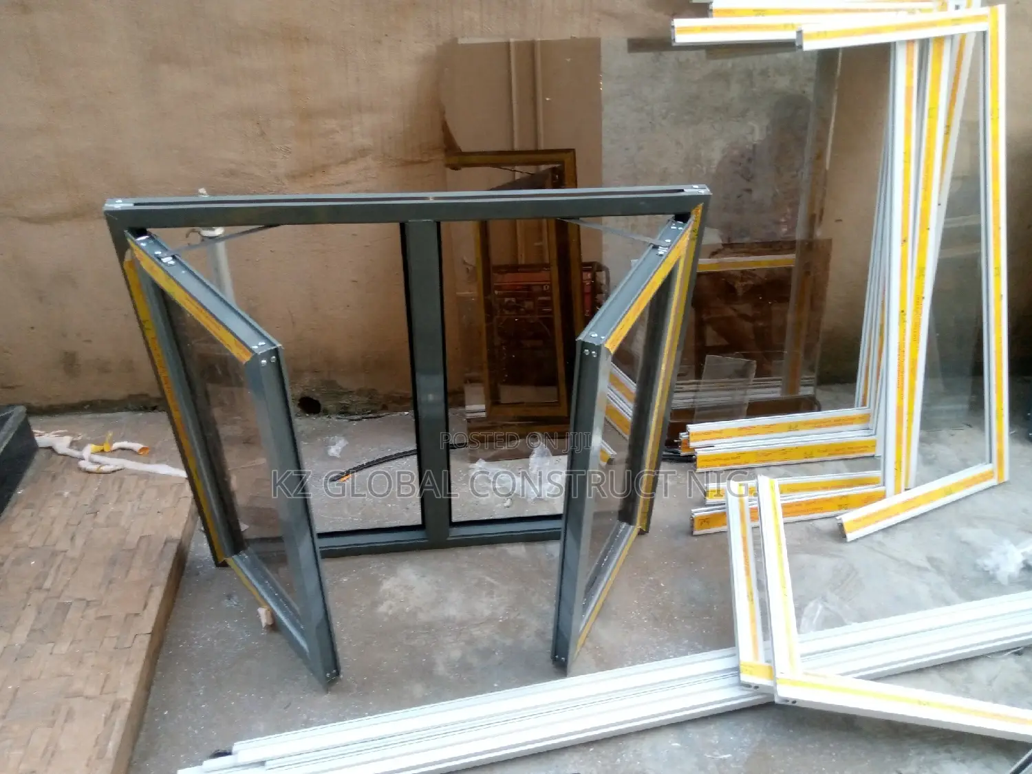 Aluminum Casement Window With Inner Net Only 3ft X 3ft