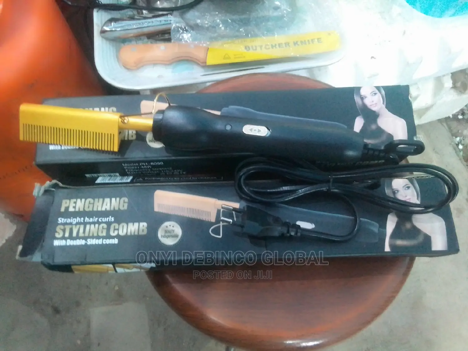 2 IN 1 Professional Electric Hot Comb Straightener