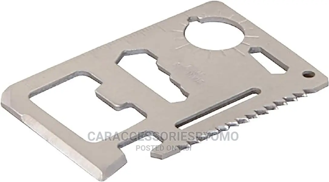 Survival Pocket Tool, 11 Function Credit Card Wallet Sized