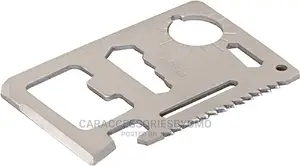 Survival Pocket Tool, 11 Function Credit Card Wallet Sized