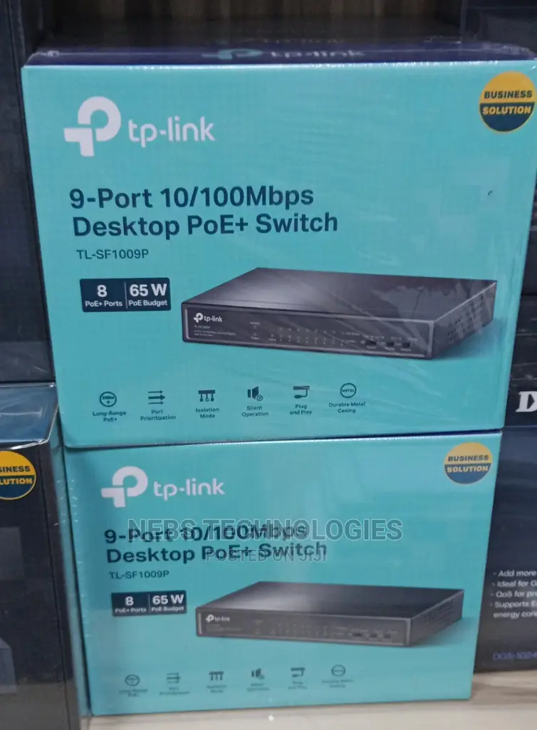 Tp-Link 9 Port 10/100 Desktop Poe Switch