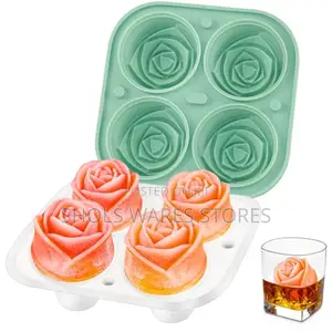 Silicone Rose Shaped Ice Mould