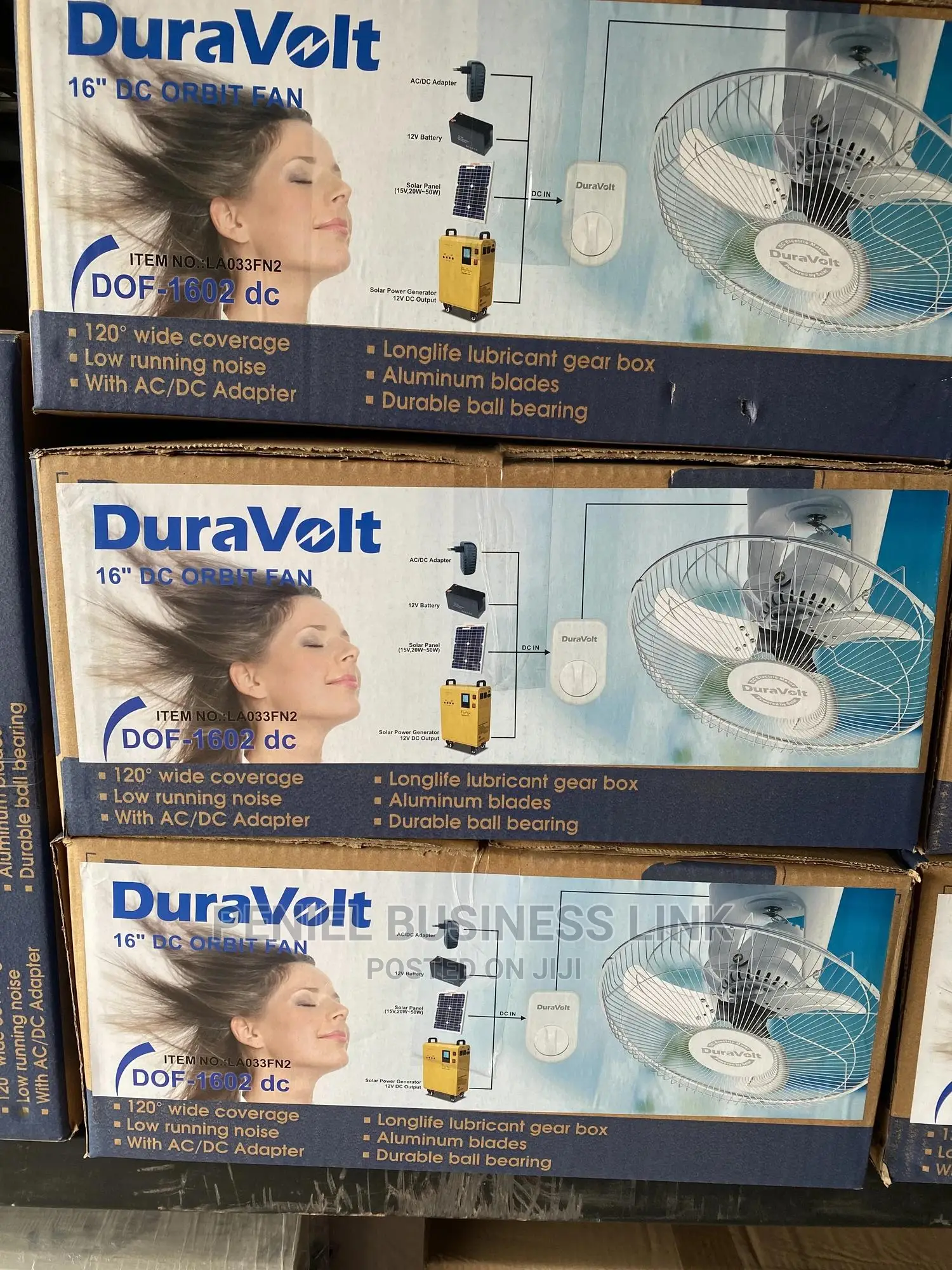 Duravolt Solar DC Orbit Fan