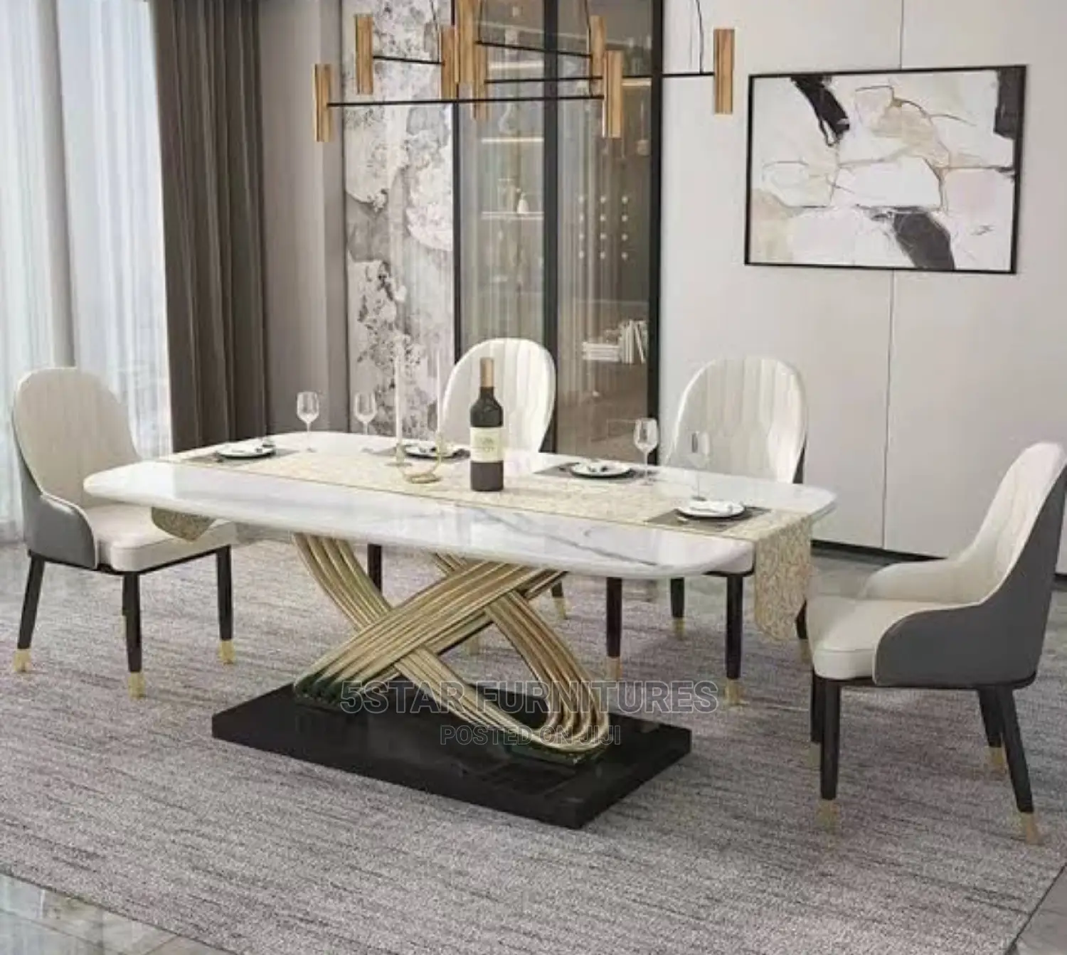 Dining Set With 6 Chairs