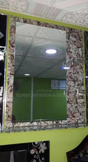 Mirror With Glass Shelf