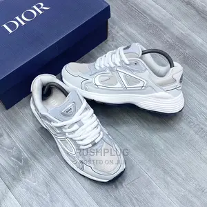 Dior Men B30 Athletic “ Silver White “ Sneakers