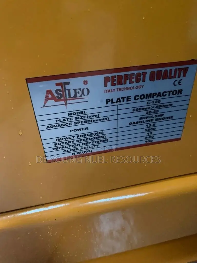Quality Plate Compactor Machine C120