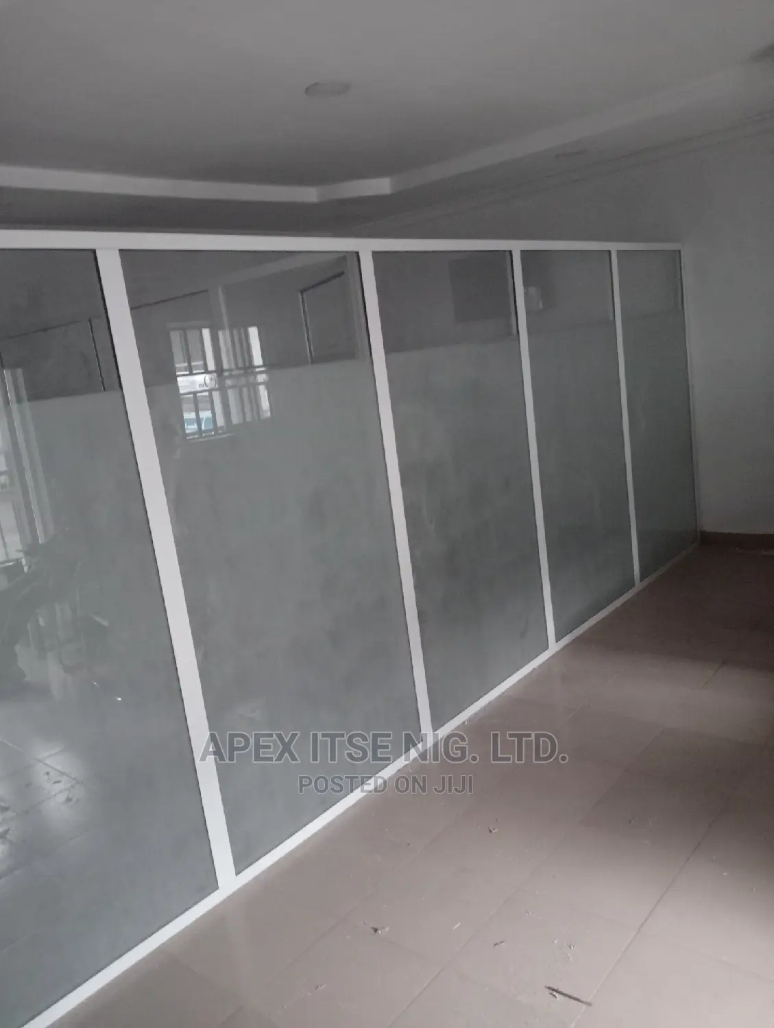 Office Partition Using Alum/Glass