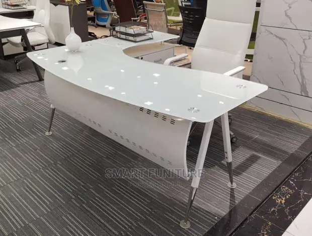 Office Table With Glass Top