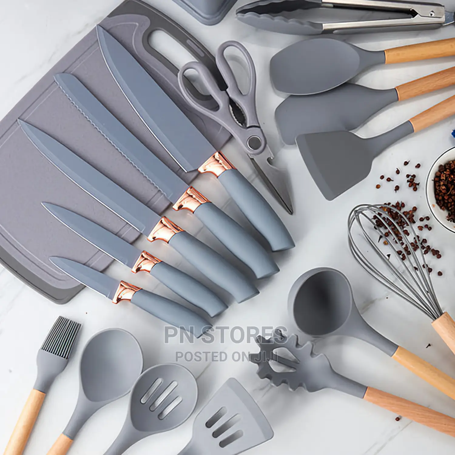 19pcs Silicone Kitchenware Set