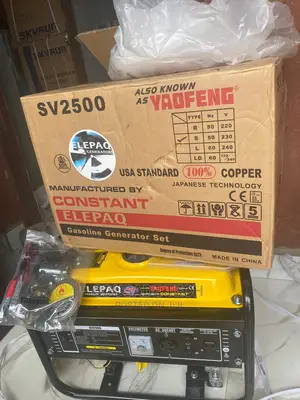1.5kva- Sv2500/Manual Elepaq Constant Generator Available