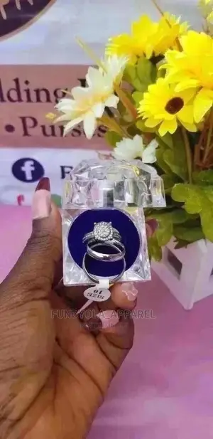 Sliver Wedding Rings Set