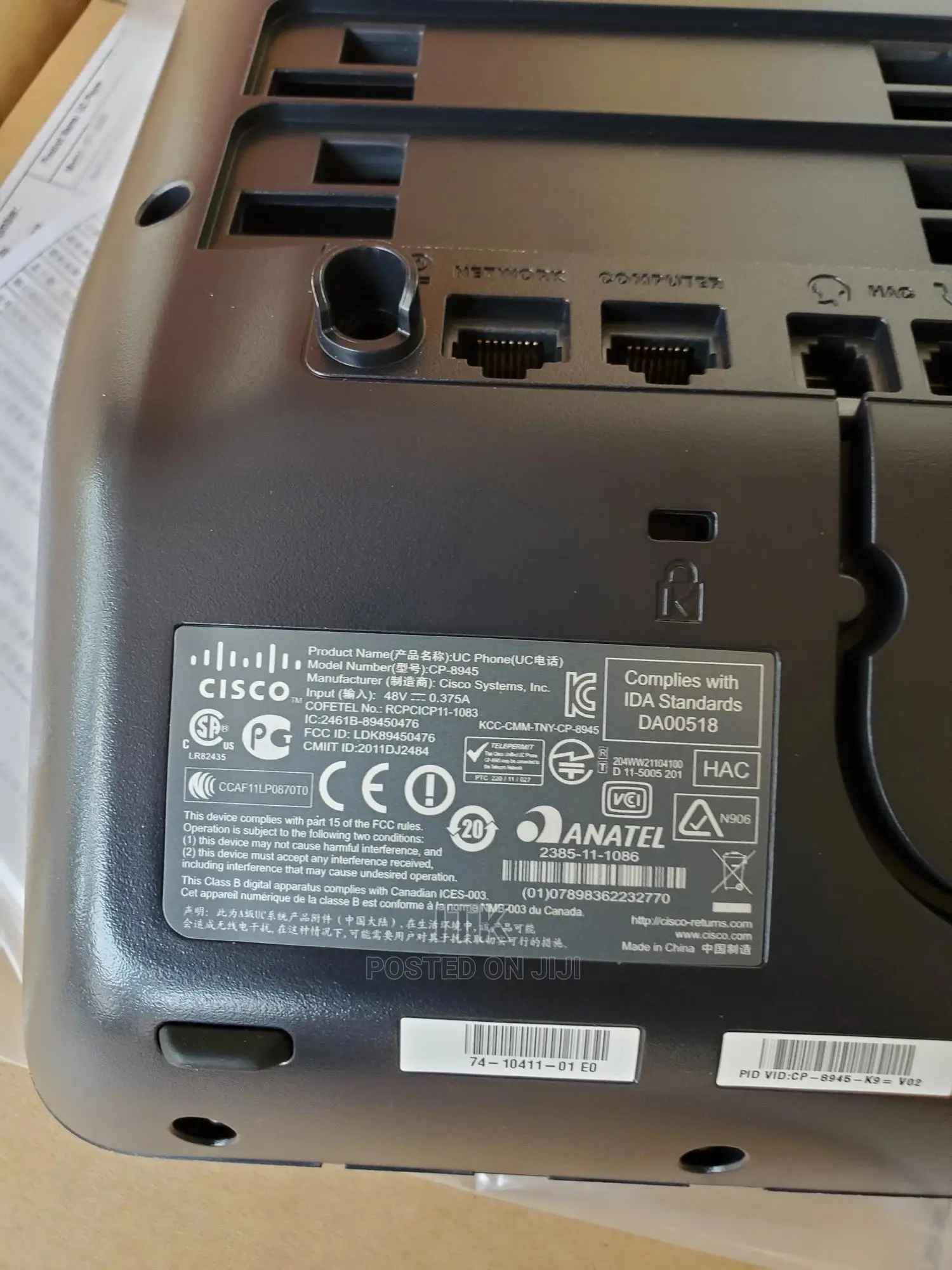 Cisco CP-8945 UC (Video) Phone