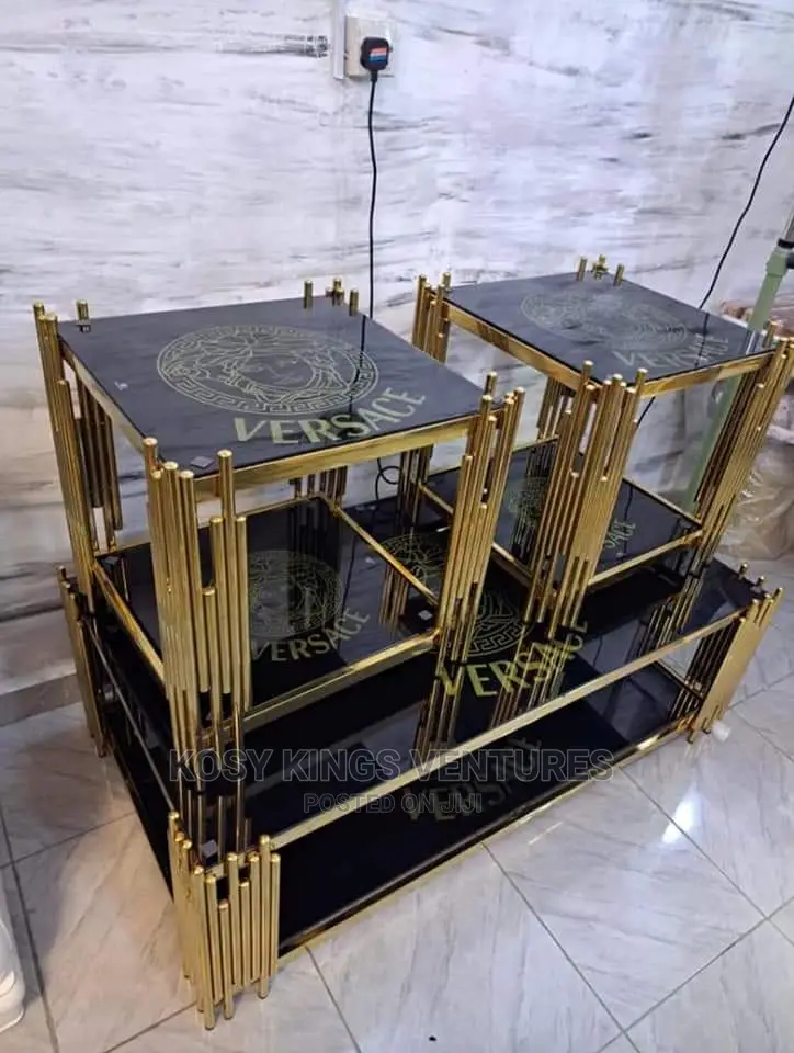 Executive Versace Centre Table With Two Side Stools
