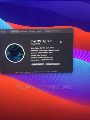 Desktop Computer Apple iMac 8GB Intel Core I5 SSD 256GB