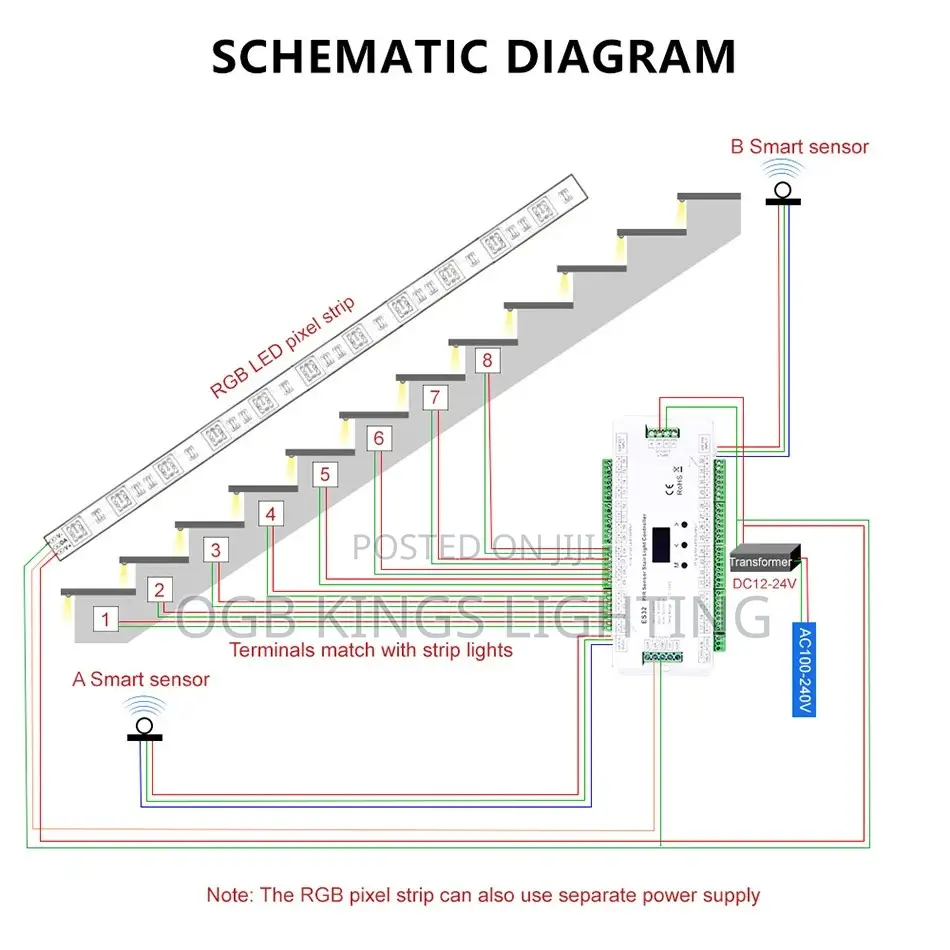 Stair Light Controller Kit Stairway Lighting