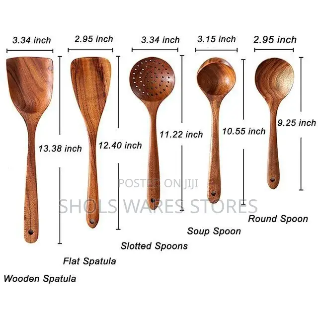 Quality Wooden Cooking Spoon Set