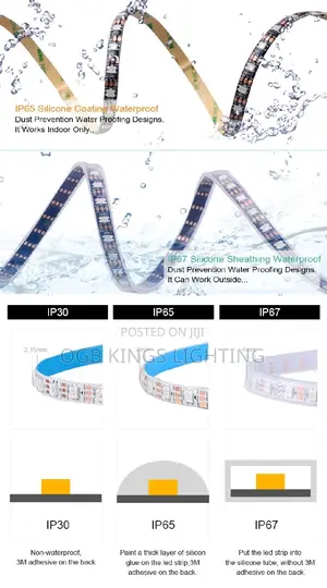 10METERS WS3812B RGB Led Strip Light