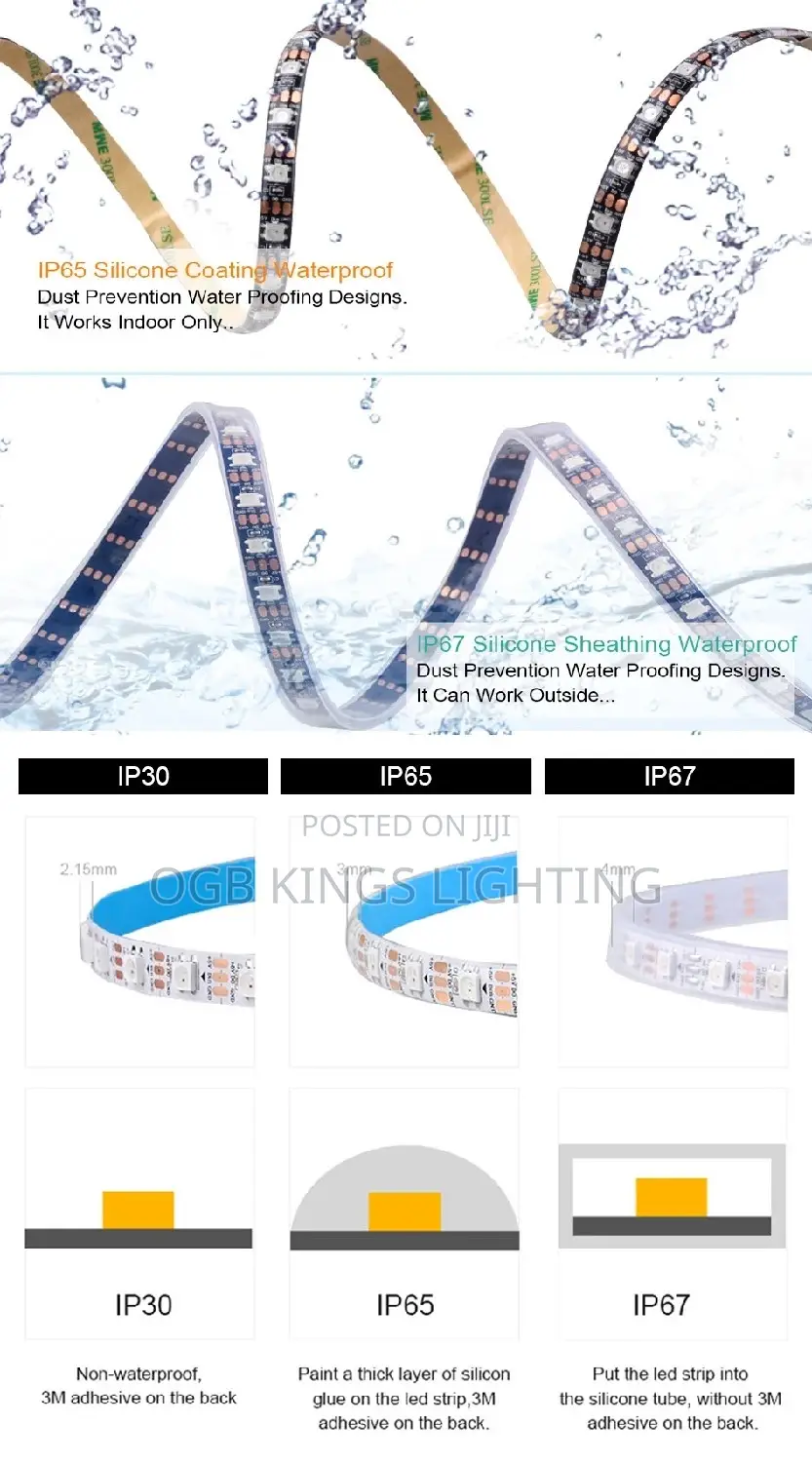 10METERS WS3812B RGB Led Strip Light