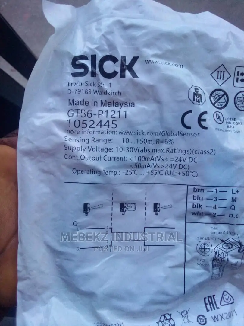 Sick Photoelectric Sensor Gtb6p1211