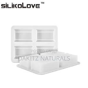 Soap Mold 4 Cavity Rectanglar Shape (250g Soap)