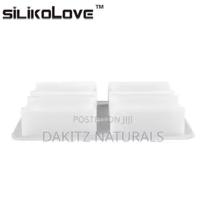 Soap Mold 4 Cavity Rectangular Silicon Mold (200g)