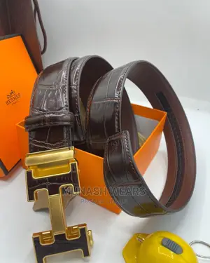 Quality Hermes X ZEGNA Leather Belt
