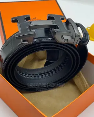 Quality Hermes X ZEGNA Leather Belt