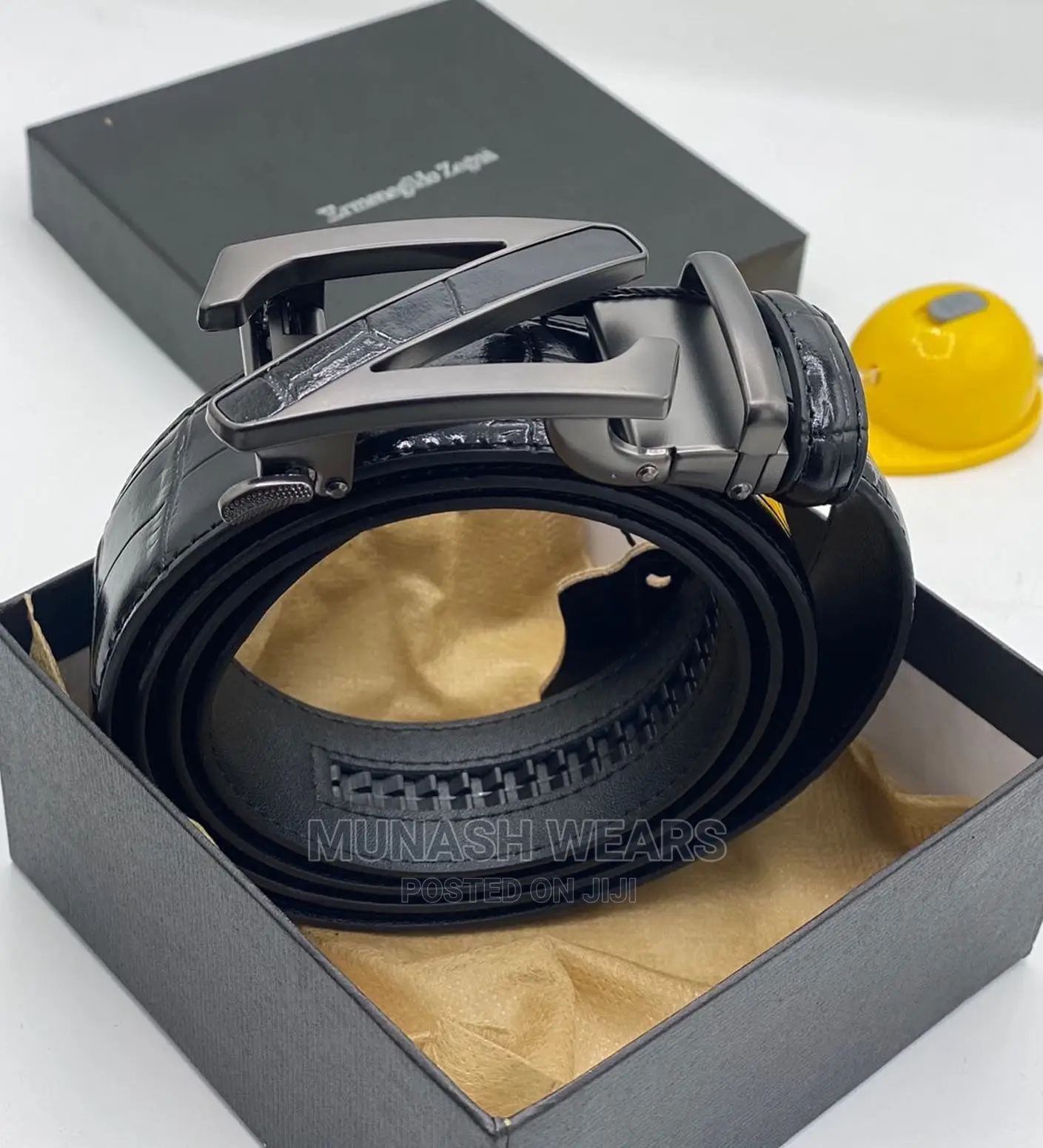 Quality Hermes X ZEGNA Leather Belt