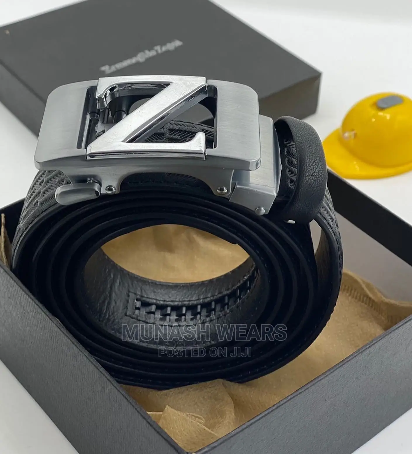 Quality Hermes X ZEGNA Leather Belt