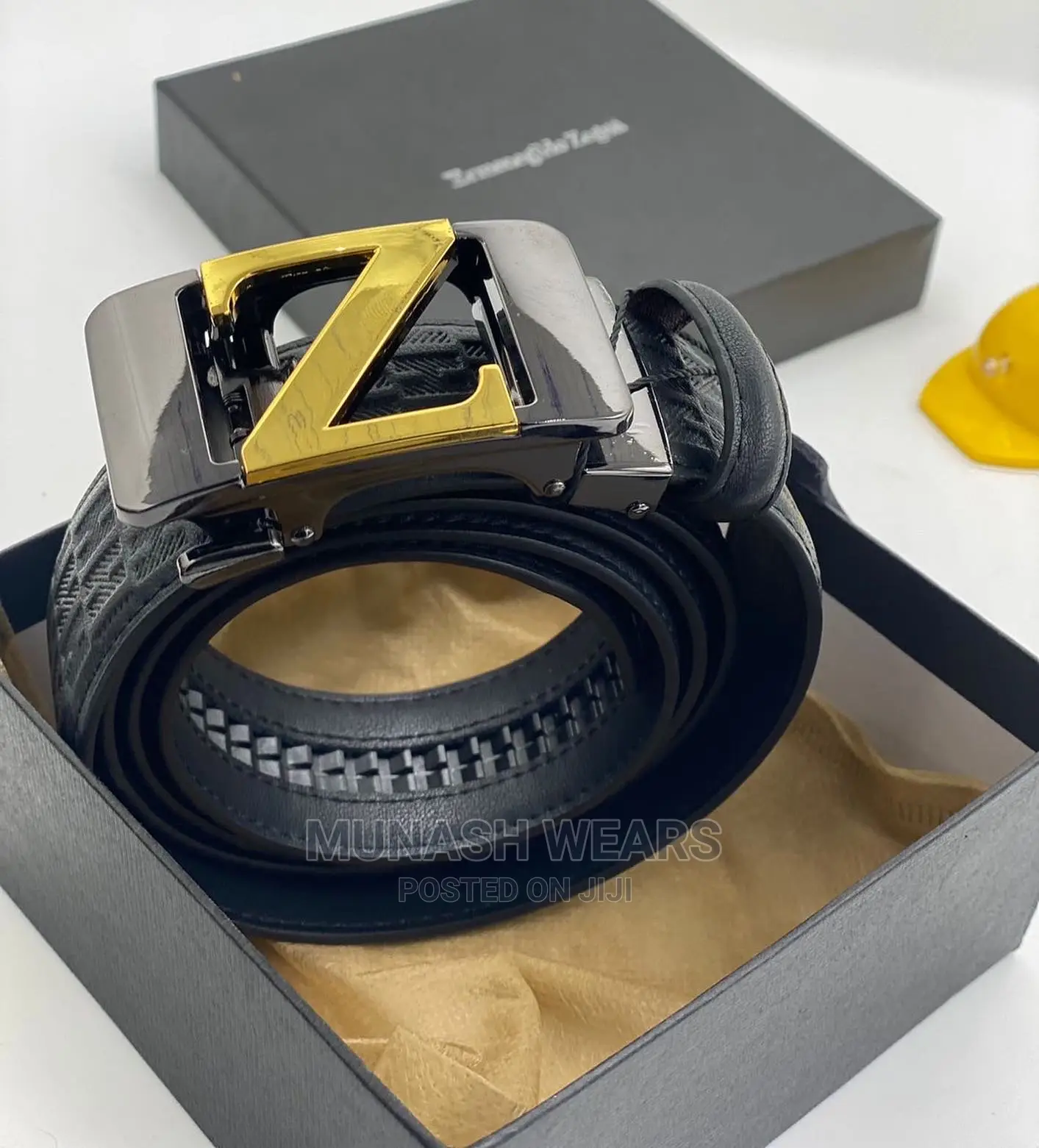 Quality Hermes X ZEGNA Leather Belt