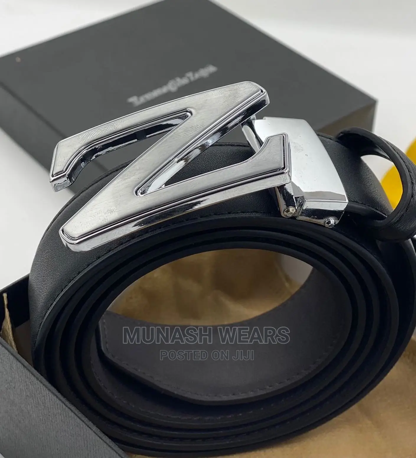 Quality Hermes X ZEGNA Leather Belt