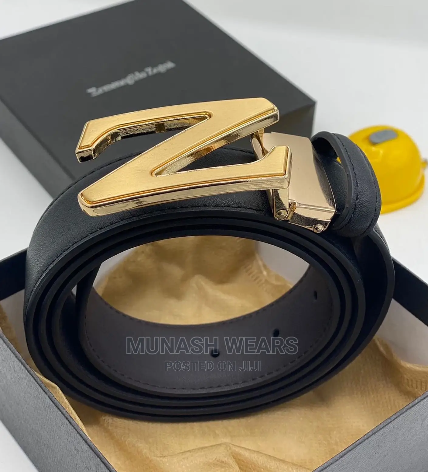 Quality Hermes X ZEGNA Leather Belt