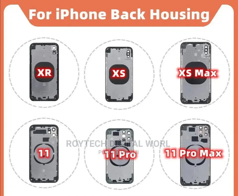 iPhone XR, Xs Max, 11, 12, 13 Pro Complete Housing Casing