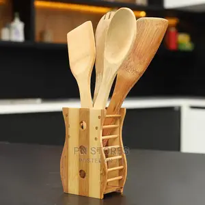 Wooden Spoon and Spatula Set 5pcs