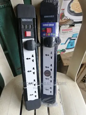 Euro Gold 4 Way Multi Extension Socket With 3 Usb