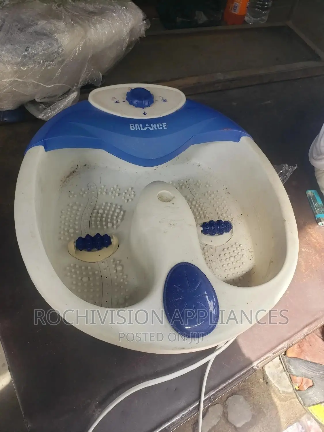 Pedicure Bowl Foot Massager Leg Rest Pedicure Machine Bubble