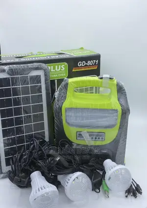 Solar Lighting Kit With Fm Radio USB Bulbs and Bluetooth