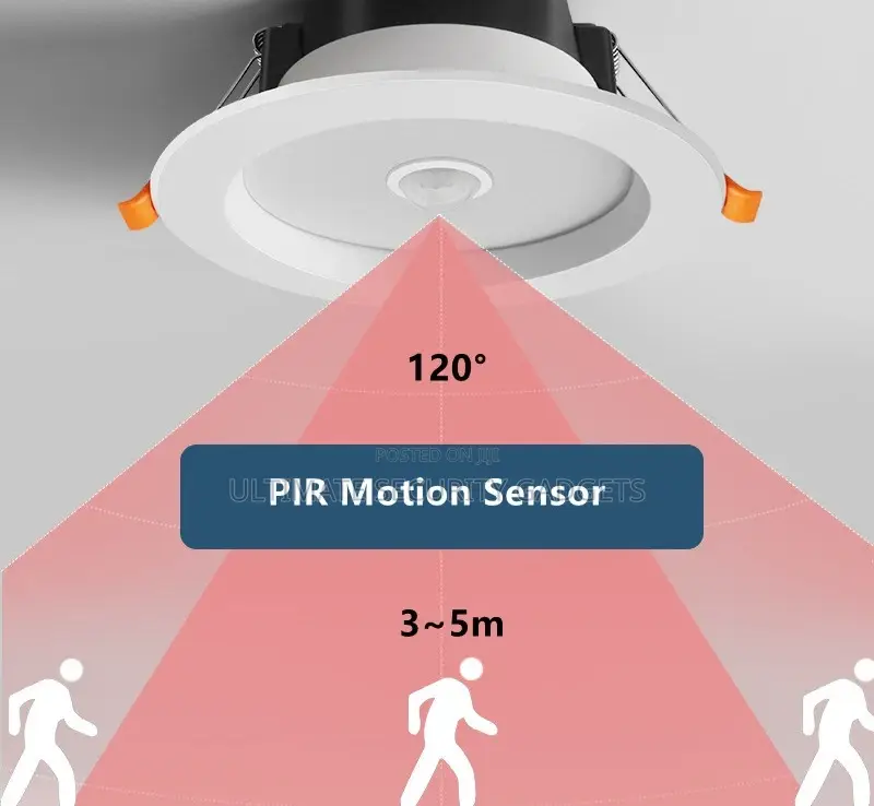 9W Recessed PIR Motion Sensor Led Panel Light